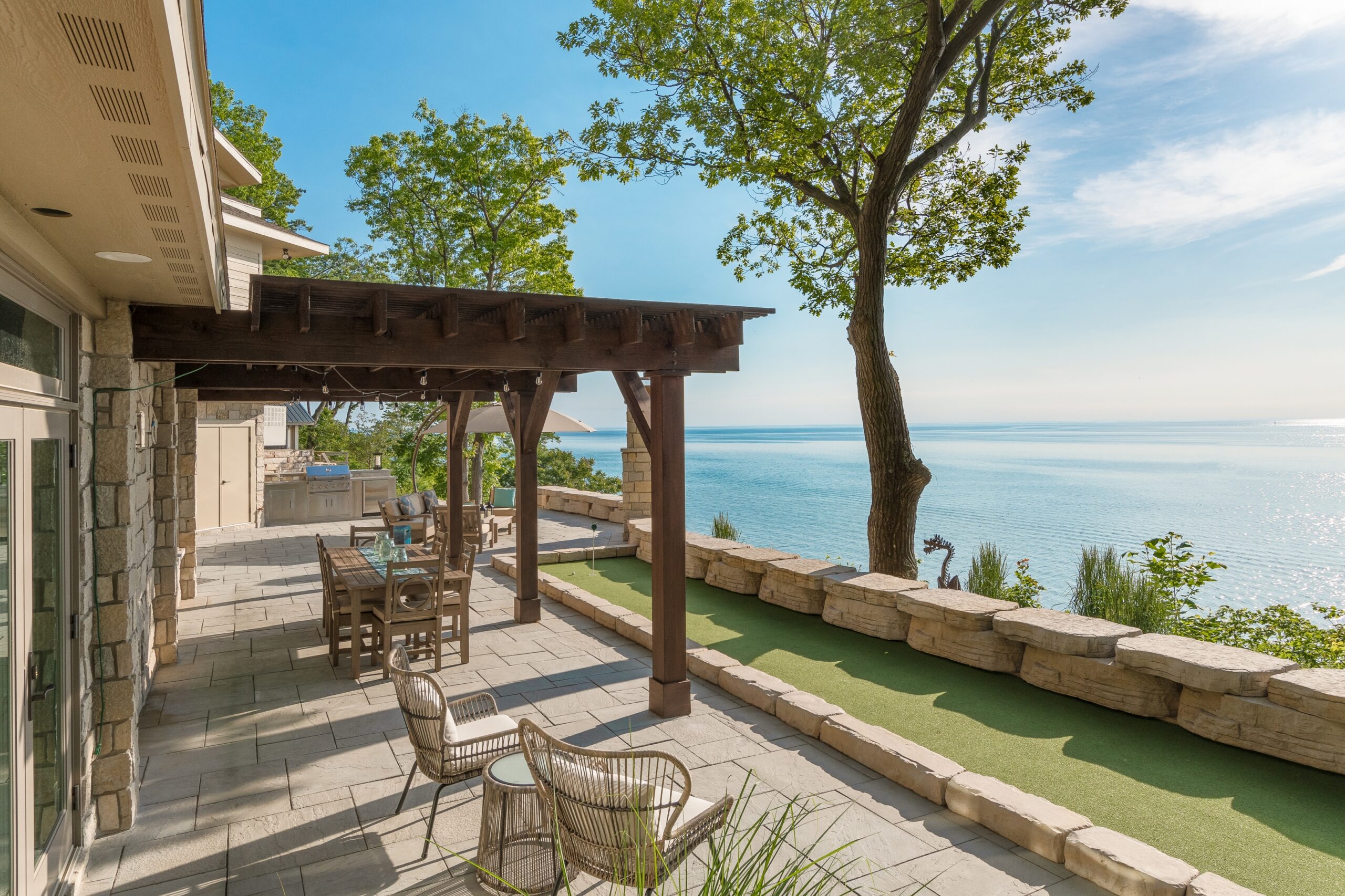 Outdoor Custom Home Development Project on Lake Michigan